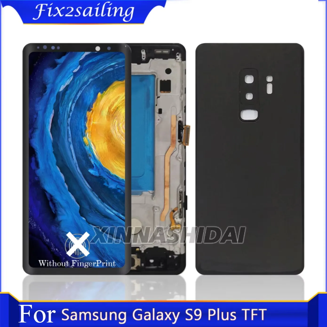 tft-品質サムスンギャラクシー-s9-プラス液晶ディスプレイタッチスクリーンデジタイザーアセンブリ-tft-スクリーン交換用フレーム付き