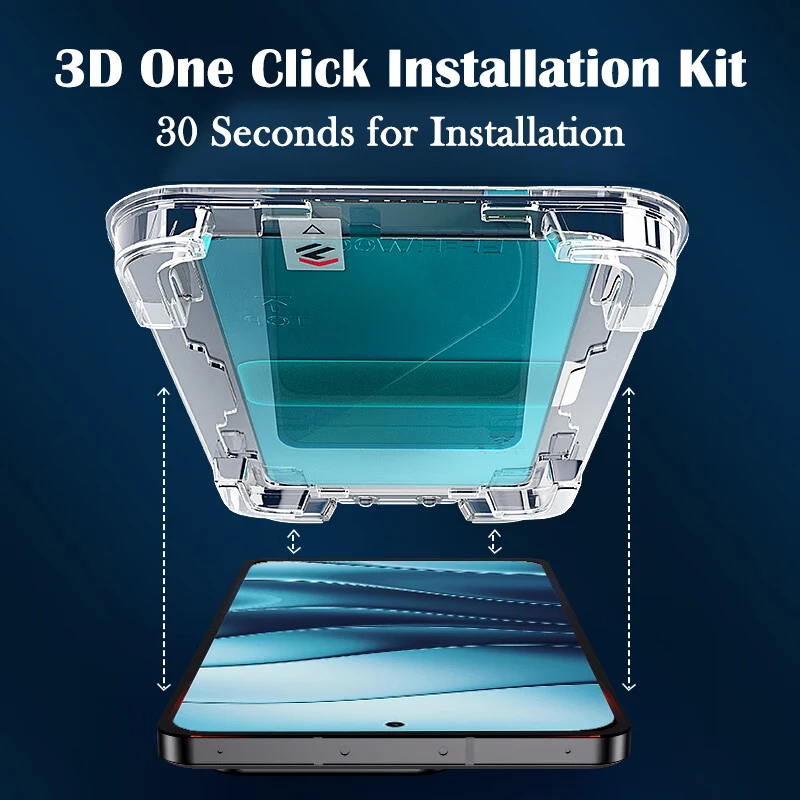 20D Kit instalasi kaca Tempered, Kit instalasi satu klik untuk Xiaomi Redmi Note 14 13 12 11 10 9 Pro pelindung layar Poco F6 F5 F4 GT Glass