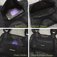 Chest Bag Waist Bag Hip Hop Streetwear Large Capacity Sports Casual Tactical Vest Bags for Men 4