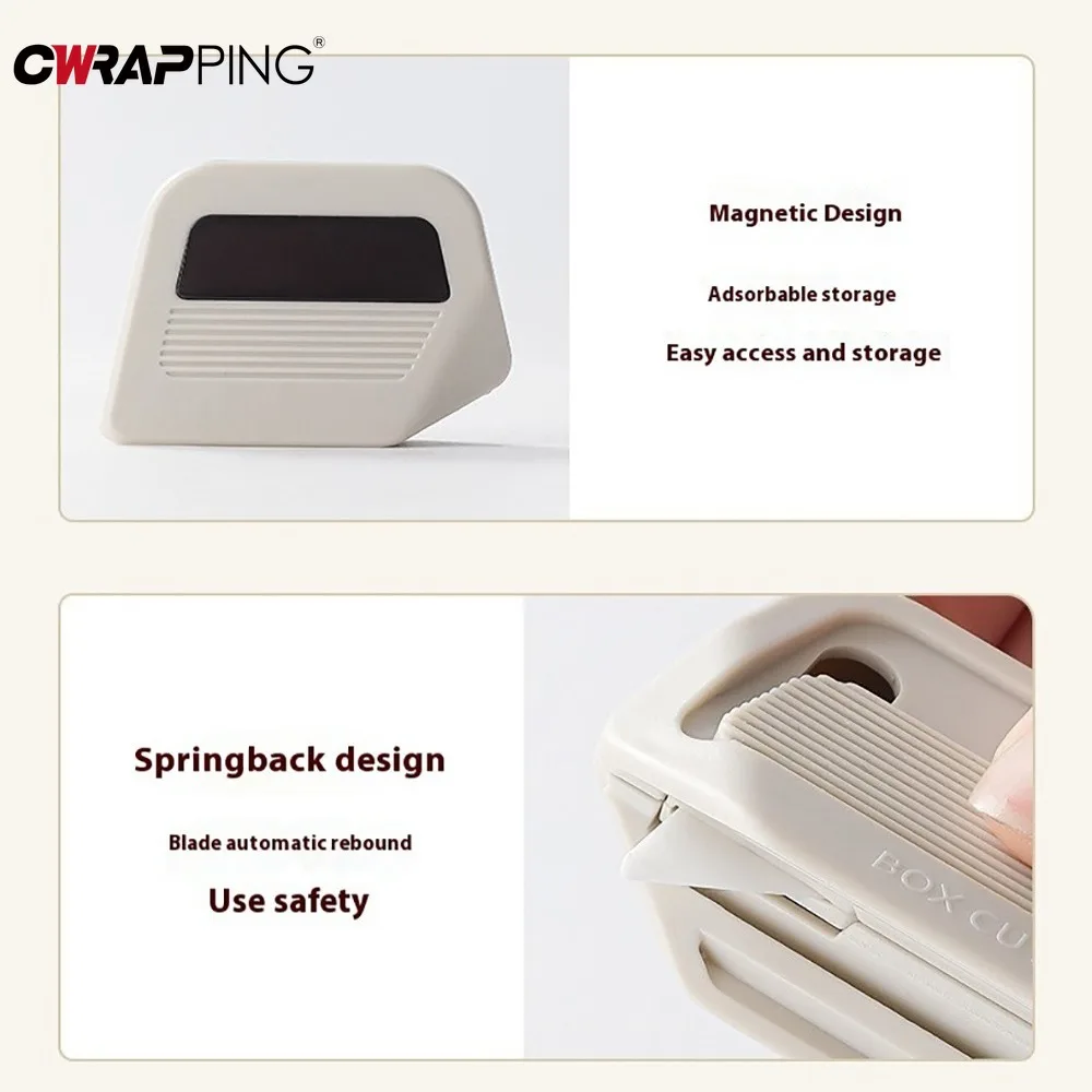 التلقائي قابل للسحب صندوق القاطع لطيف القرطاسية سكين مقبض الآسيوية رسالة فتاحة شقة اللوازم المكتبية Kawaii