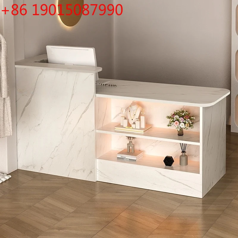 

Индивидуальная роскошная стойка ресепшн: премиум-класс, современный профессиональный дизайн, эстетичная барная стойка, элитная простая мебель для офиса/приемной