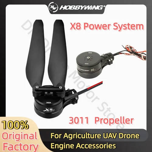 Hobbywing X8 통합 전원 시스템 드론 모터 8120 모터, FOC 80A ESC 3011 프로펠러, 농업용 드론 UAV용 접이식 콤보