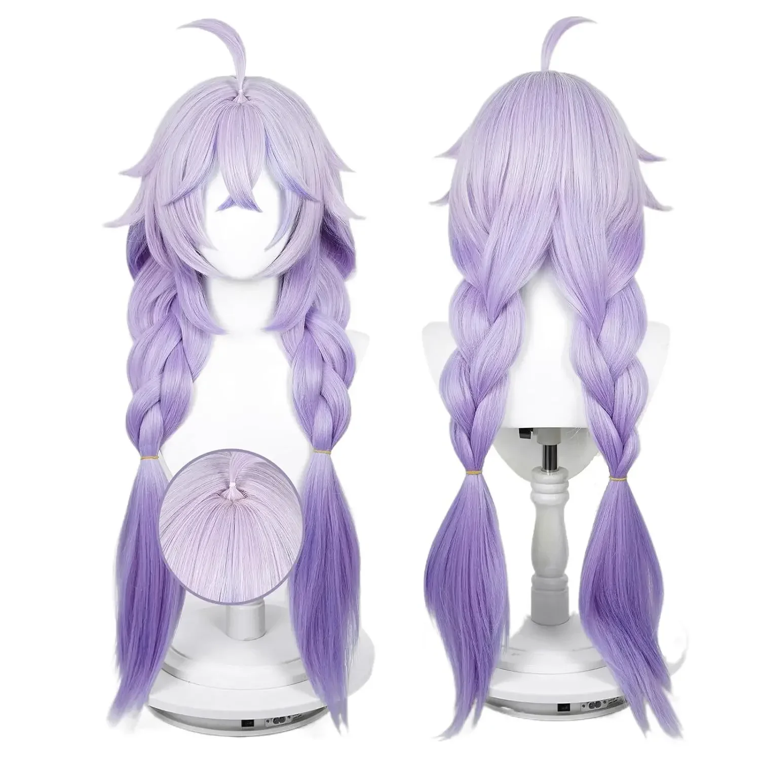 

Bailu Cosplay Wig Star Rail Purple Long Straight Hair Bai Lu Wigs for Women Halloween Comic Con