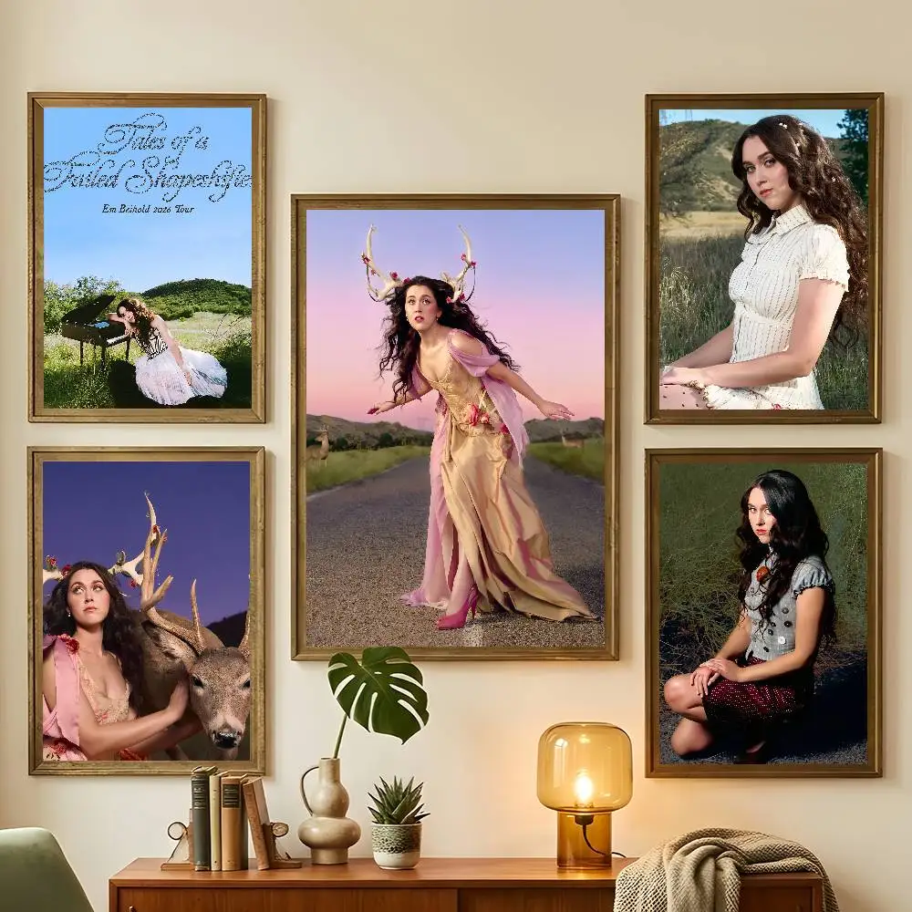 Singer Em B-Beihold Lottery Poster For Bedroom Gamer Room Decor Restaurant Wall Trendy Aesthetic Gift