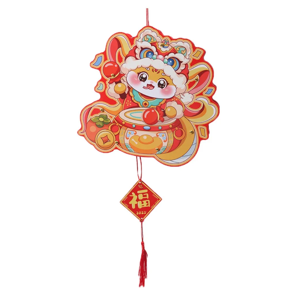 

Chinese Style Snake Portable Lantern Vintage DIY 2025 Snake Year Lantern Cartoon Traditional Spring Festival Lantern