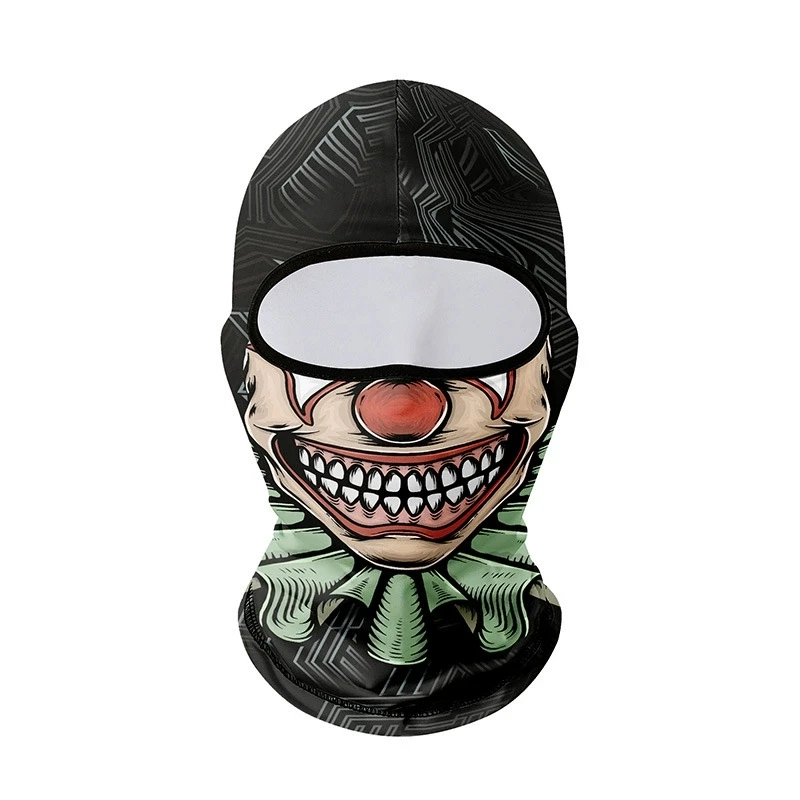 

Summer Sun Protection Men's Face Mask Outdoor Cool Breathable Skull Balaclava Hiking Biker Helmet Cap Windproof Neck Gaiter