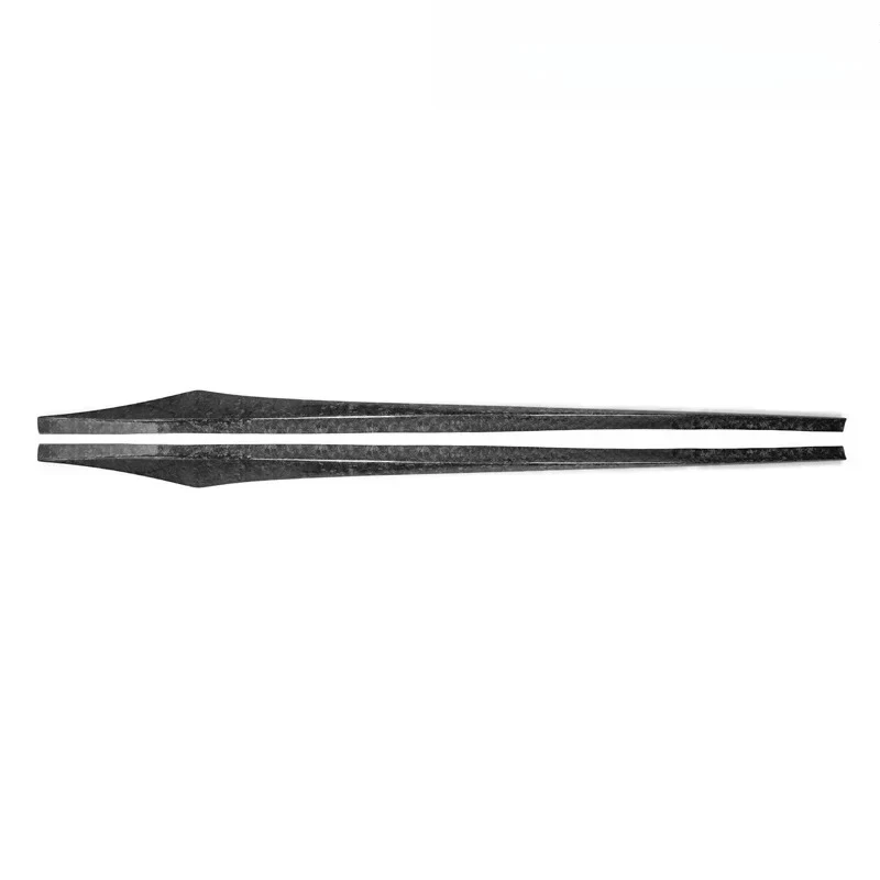 V Style Forged Carbon Fiber Side Skirts Extensions Lip For BMW 6 Series F12 F13 M6 F06 Tuning 2011 Up