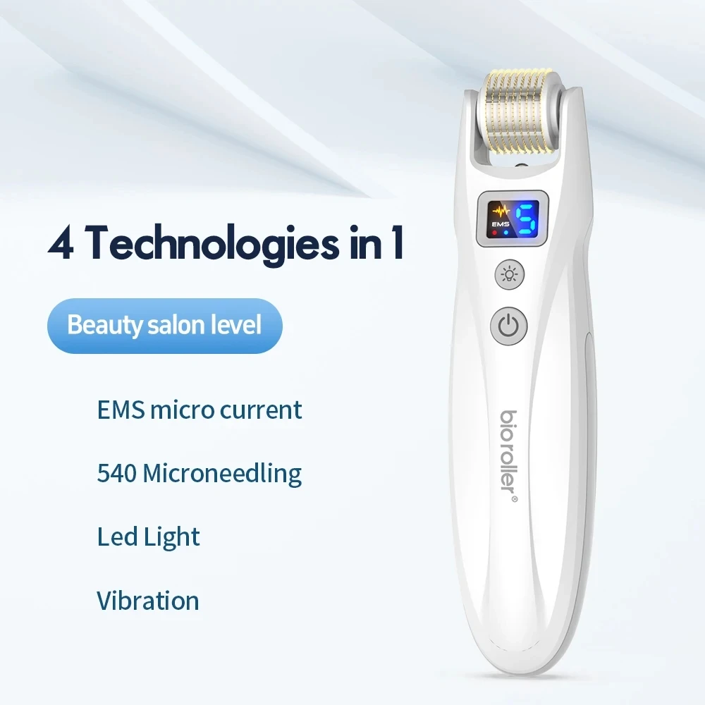 New Derma Roller Biopen G5 540 Microneedling Dermaroller EMS Electroporation Skin Care Beauty Equipment With LED Ligth Therapy