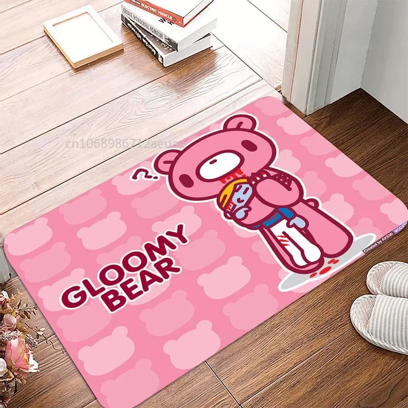 Bloody Gloomy Bear Art Carpet Entrance Doormat Living Room Bedroom Home Decoration Kitchen Mat