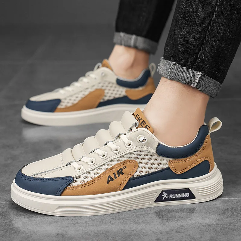 

The 2025 new breathable mesh sports casual shoes are trendy and versatile, fashionable board shoes and student trendy shoes