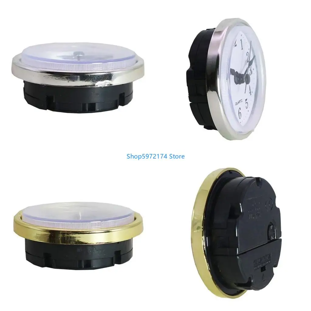 Y3NB Stylish 65mm Clock Insert DIY Movement Round Clock Head Inlaid Reliable Time Display, Suitable for Various Settings