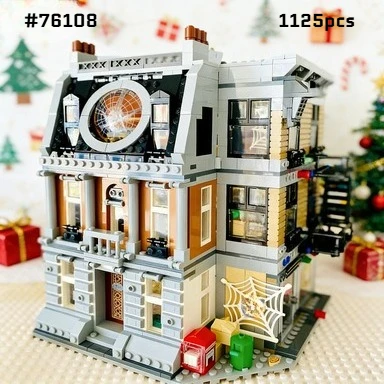 

Наборы строительных блоков серии Hero Series Sanctuary Showdown 76108, совместимые с деталями Lego, подходят для подарка на Рождество