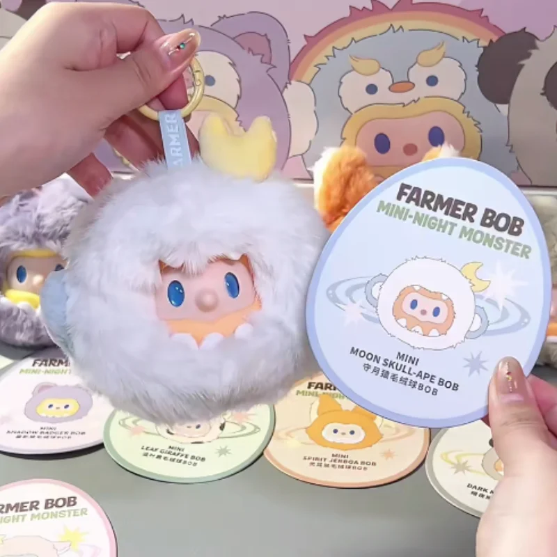 

Genuine Farmer Bob Mini-Night Monster Series Blind Box Vinyl Pendant Cute Doll Collection Desktop Ornament Fashion Trend Gift