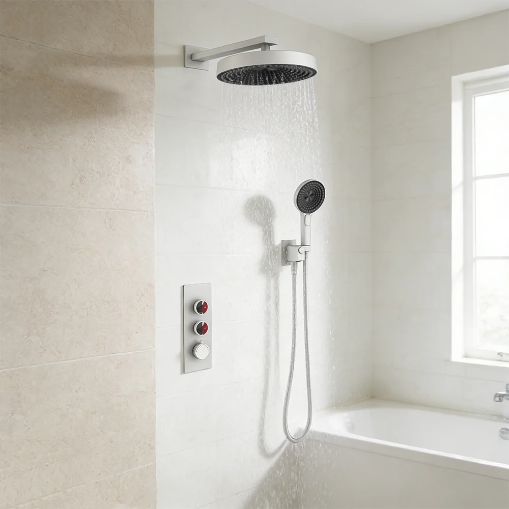 A Complete Set of Embedded Concealed Rain Shower Head for Hotel Ceiling-mounted Shower