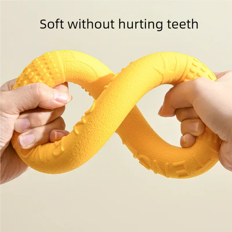 1 قطعة ألعاب الكلاب البرتقالية الحيوانات الأليفة تحلق القرص التدريب حلقة مجتذب إيفا التدريب التفاعلي حلقة مجتذب مقاومة للكلاب