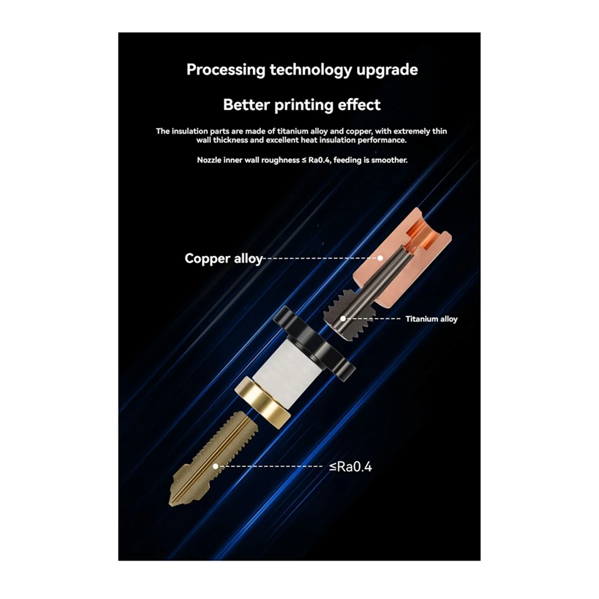 Official K1 Nozzle High-Speed Printing & High Flow Extruder Nozzles for K1 Easythreed-3D Printer