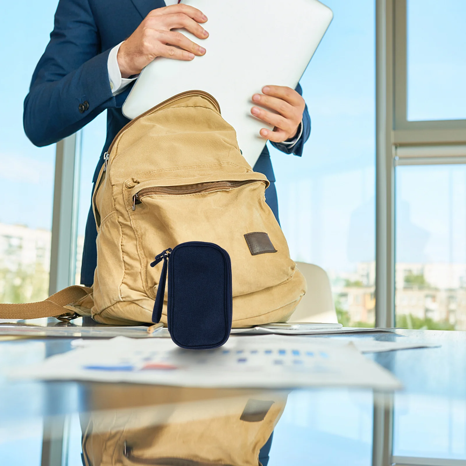 

1Pcs Data Cables Storage Pouch Organizing Bag for Earphones Power Bank Portable Carry Case for Travel Business Trip