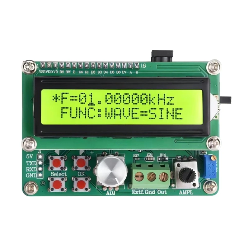 YE050 Power Arbitrary Waveform DDS Function Generator with Digital LCD Frequency Meter 50MHz Dropship