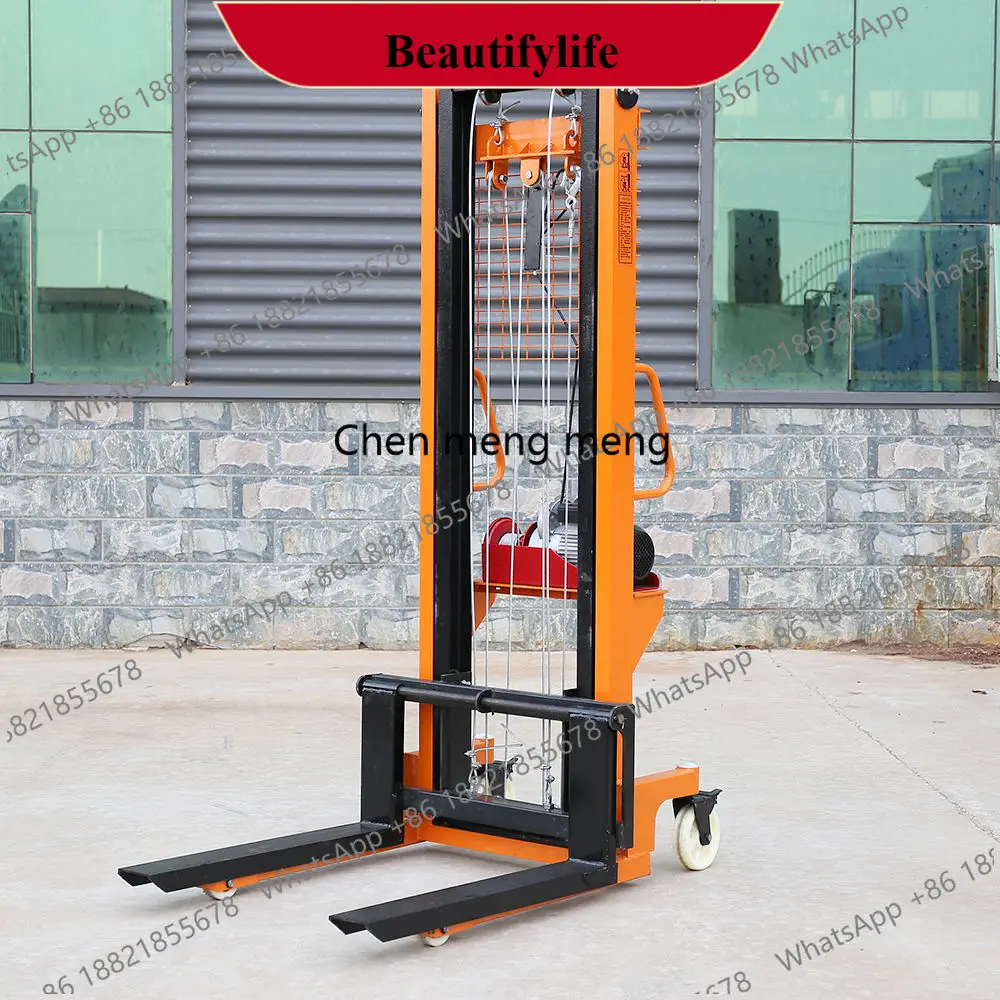 z189 Forklift Electric Stacker Material Handling Tool Pallet Forklift 1 Ton 2 Ton 2m 3m Lifting Height Manual Hydraulic Stacker
