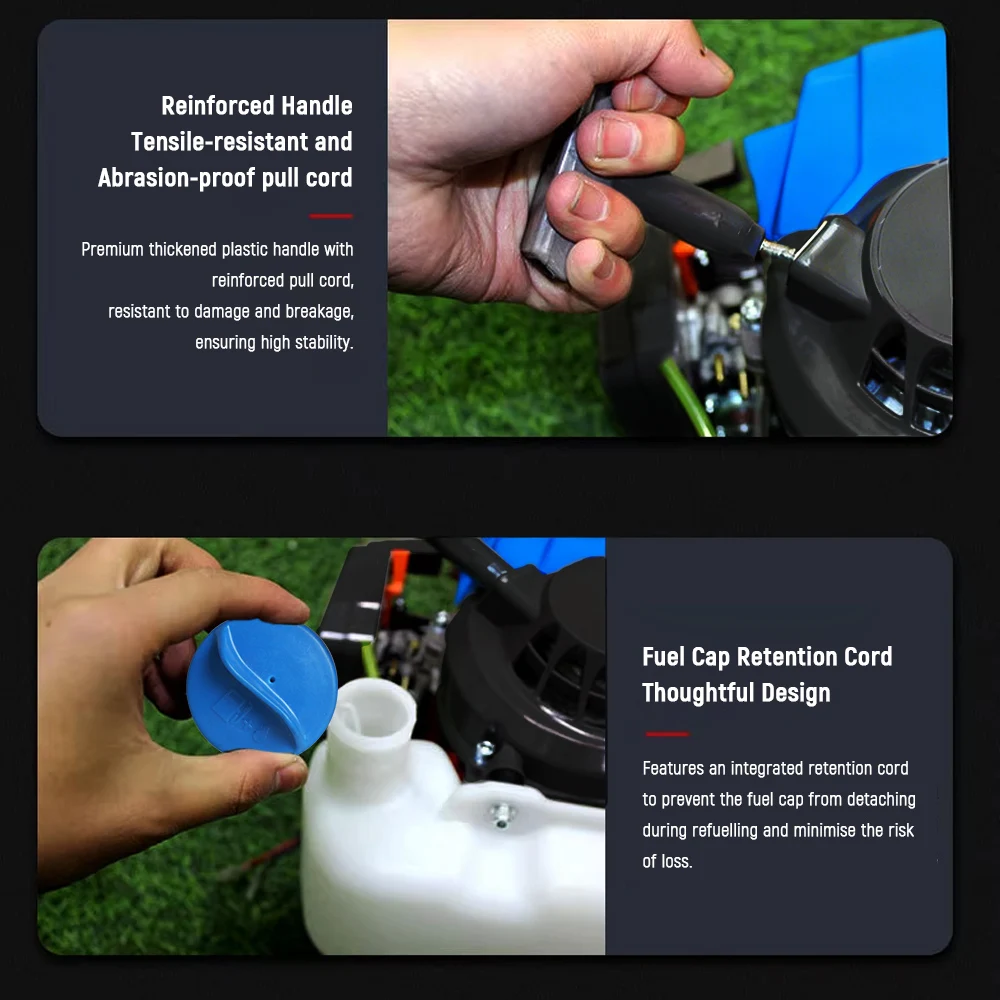 2-stroke Gas-powered Engine 90CC 2500W Heavy Duty Power Head Universal Petrol Engine for Lawn Mower Garden Tiller Earth Auger