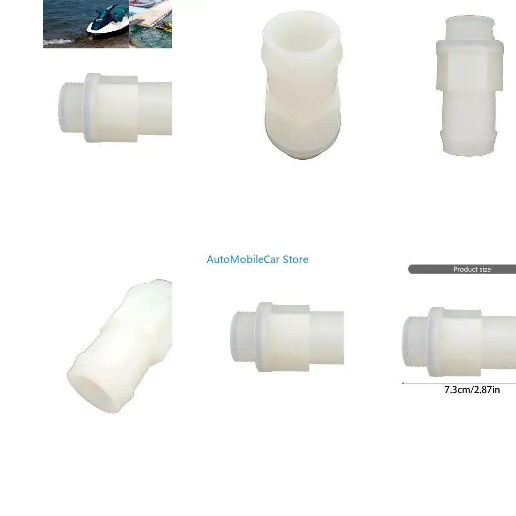 G8TE Motorboat Straight Fitting Bulkhead Barbed Connector Replaces Parts 293710124