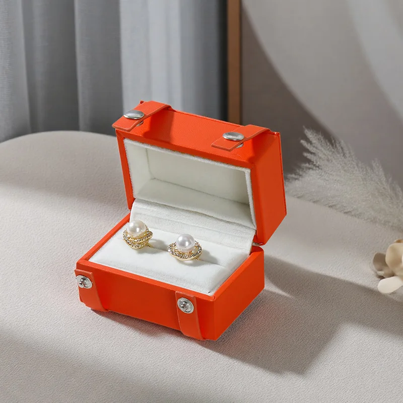 

Роскошная шкатулка для драгоценностей, портативные дорожные чехлы для хранения сережек, мини-органайзеры для ювелирных изделий, модные кольца, подарочные упаковочные чехлы