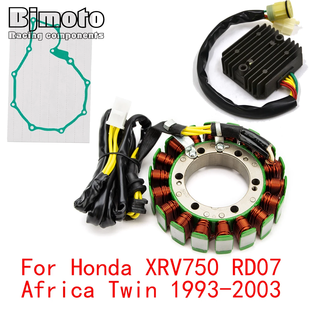 Bobine de Stator de moteur XRV 750 2003 XRV750 + redresseur de régulateur de tension pour Honda XRV750 RD07 Africa Twin 1993 – 2002 avec joint
