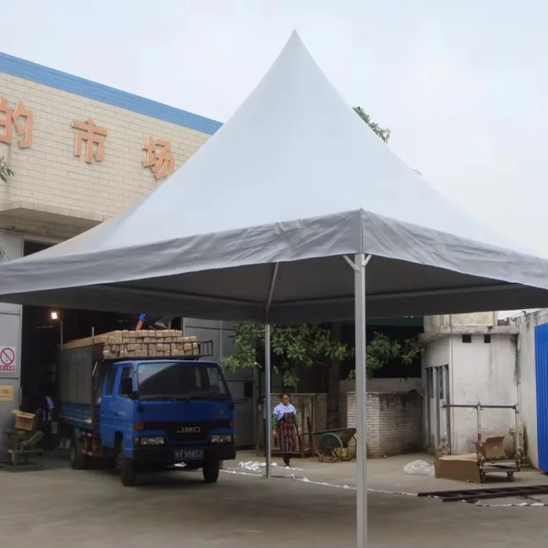 Professional White Aluminum Frame PVC Cover Outdoor Folding Trade Show Commercial Marquee Pagoda Tent All Seasons High Wind
