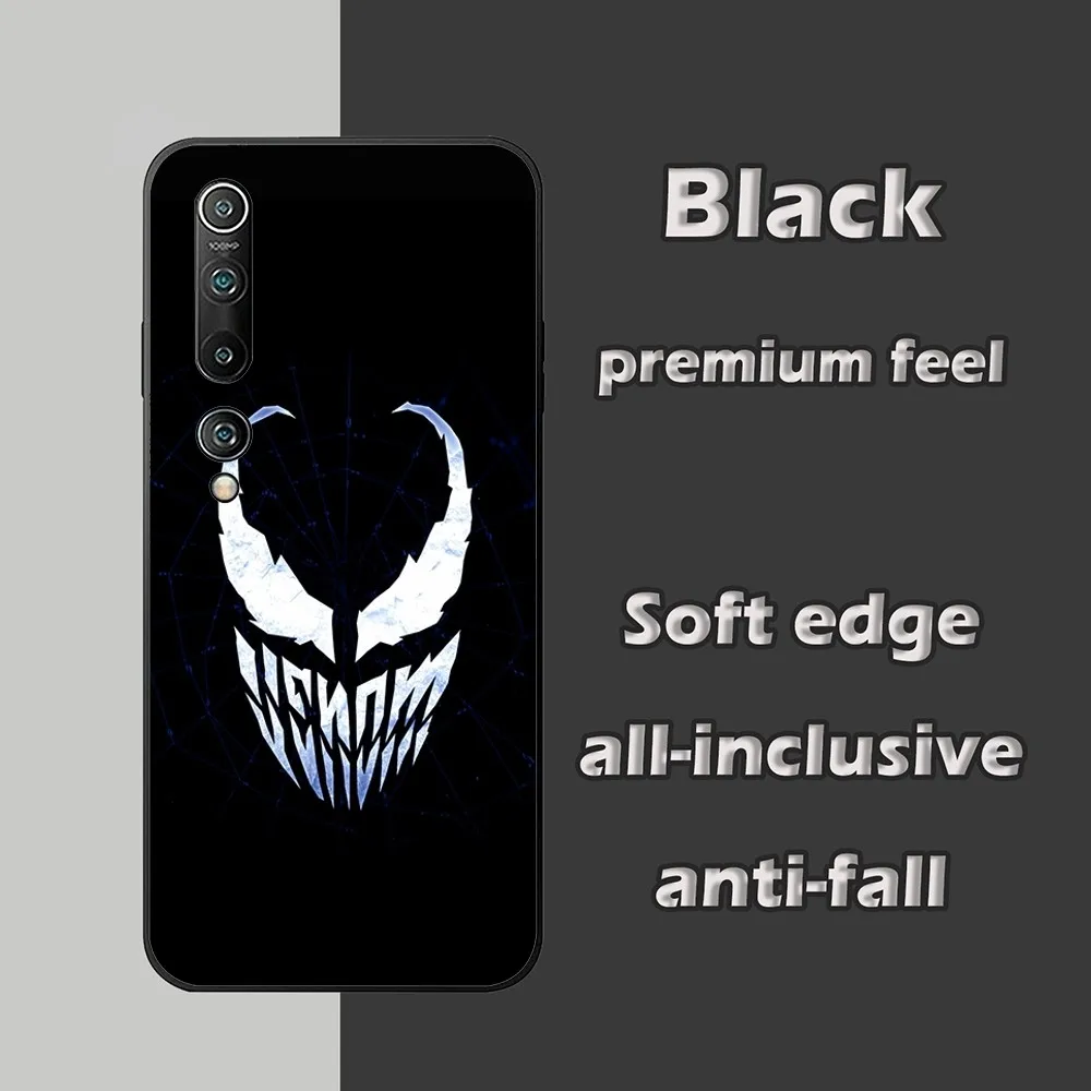 M-Marvel V-venom Phone Case For Xiaomi 11 Redmi Note 11 5G 8T 9A 9 10T Note8Pro Note9 12SUltra Black Case