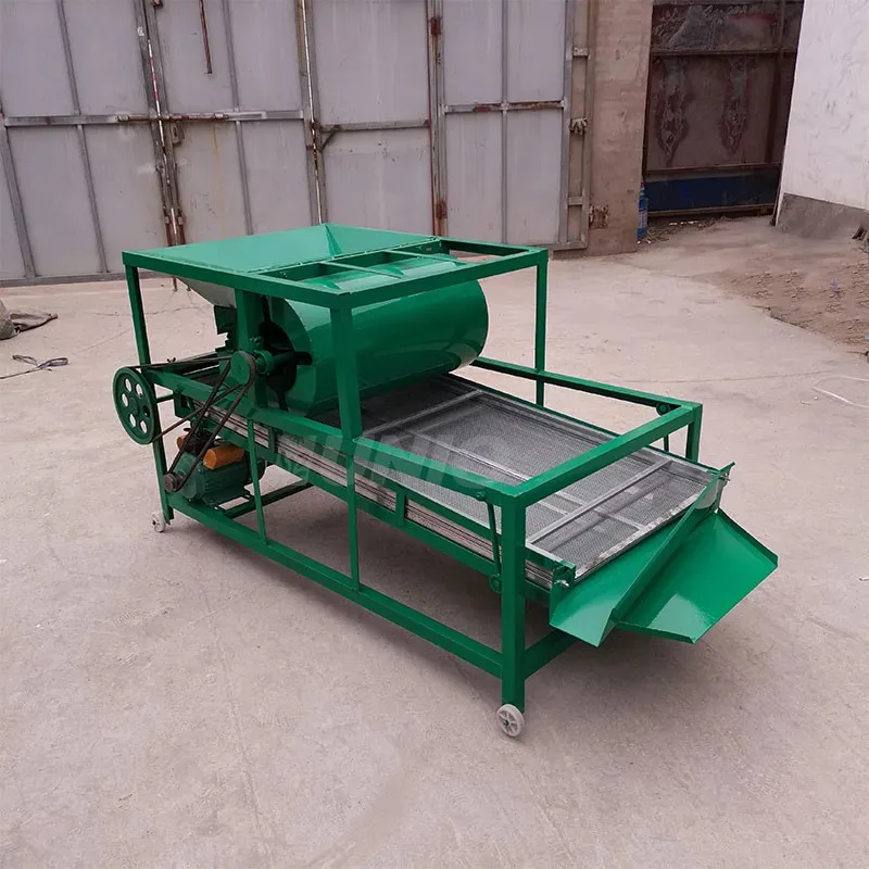 Hot Selling Linear Screening Machine Mobile Grain Bean Sunflower Peanut Vibrating Screen