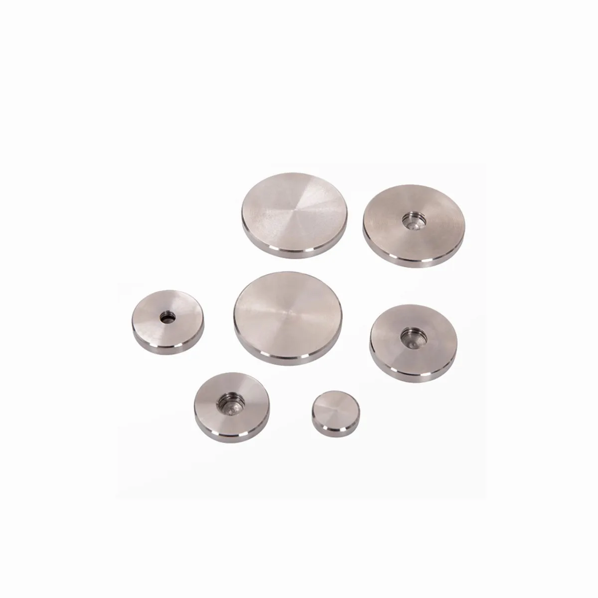304 Stainless Steel Blind Hole Advertising Nail Nut Thin Flat Decorative Glass Fixed Round Nut M3M4M5M6M8M10