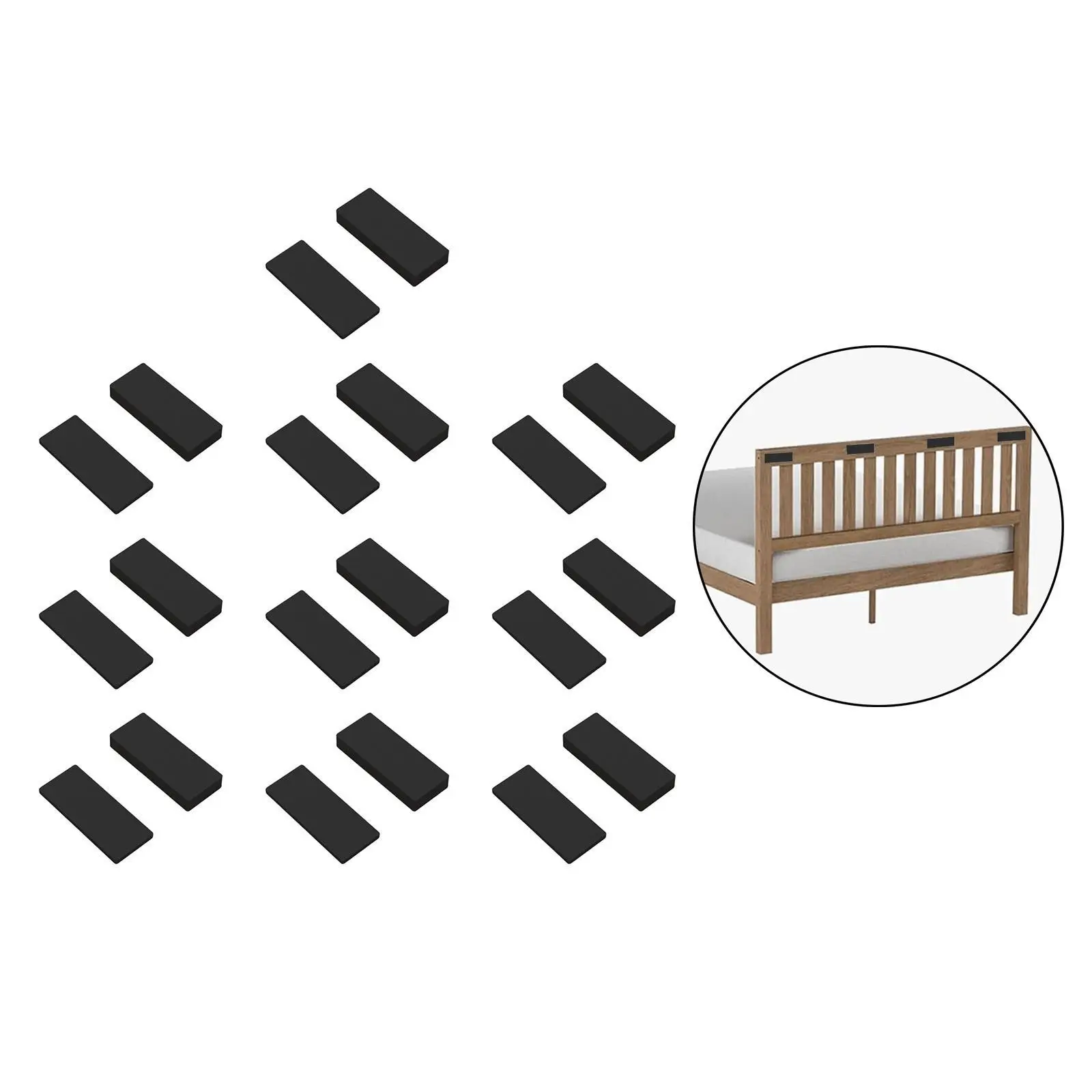 20 peças protetor de parede de rolhas de cabeceira para móveis cabeceira quarto