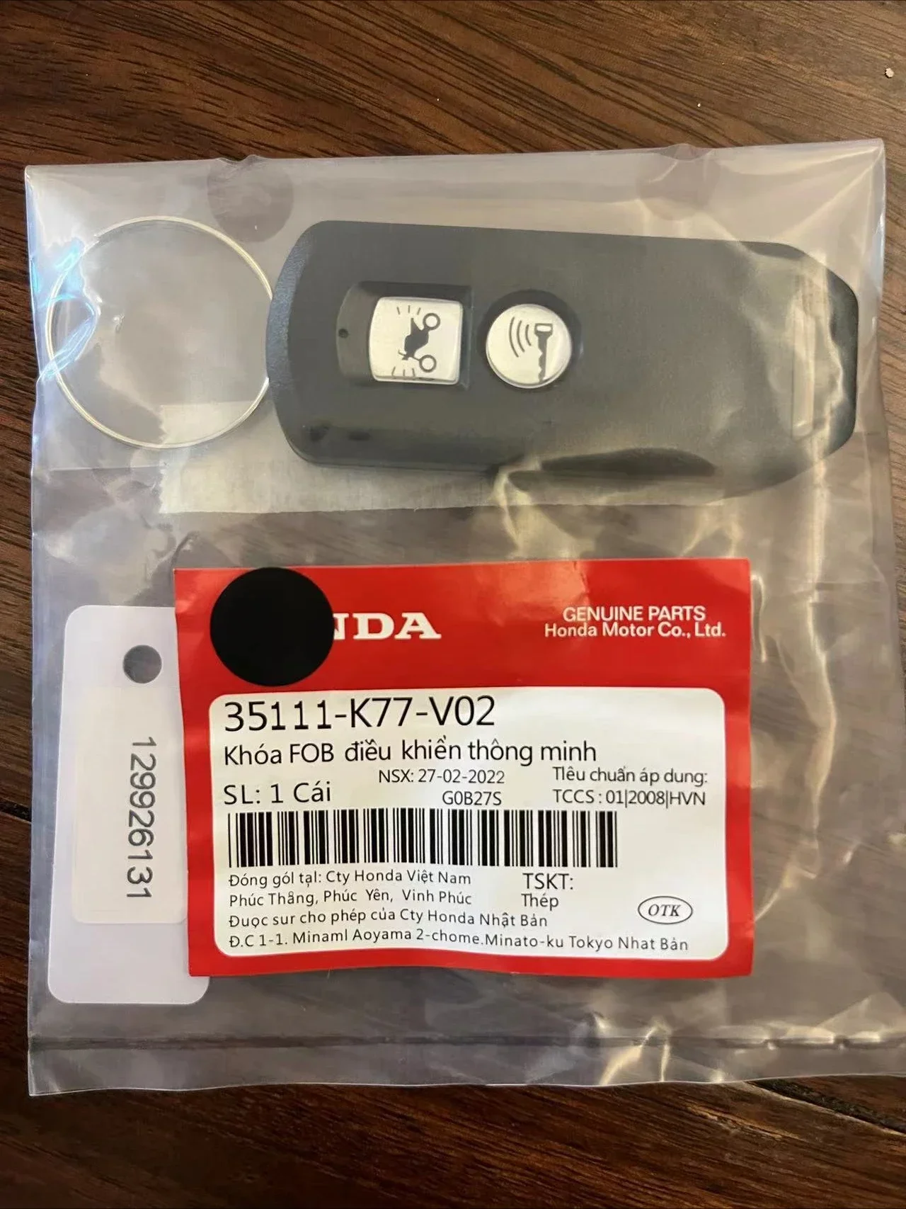 BB Key for Original K77 433MHz ID47 Honda X-ADV SH300/150/125 Forza PCX150 Hybrid MotorcycleChip with Logo