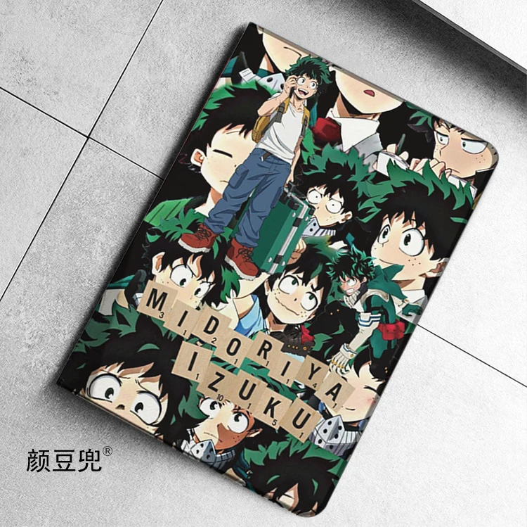 DEKU Anime My Hero Academia For Samsung Galaxy Tab A7 Lite 8.7 2021 Case S9 Plus Tri-fold stand Cover Galaxy Tab S6 Lite S8 Plus