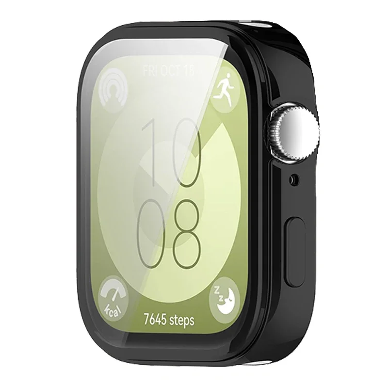 Huawei assistir caber 3 caixa do relógio inteligente, tampa protetora macia do tpu, escudo, quadro, acessórios