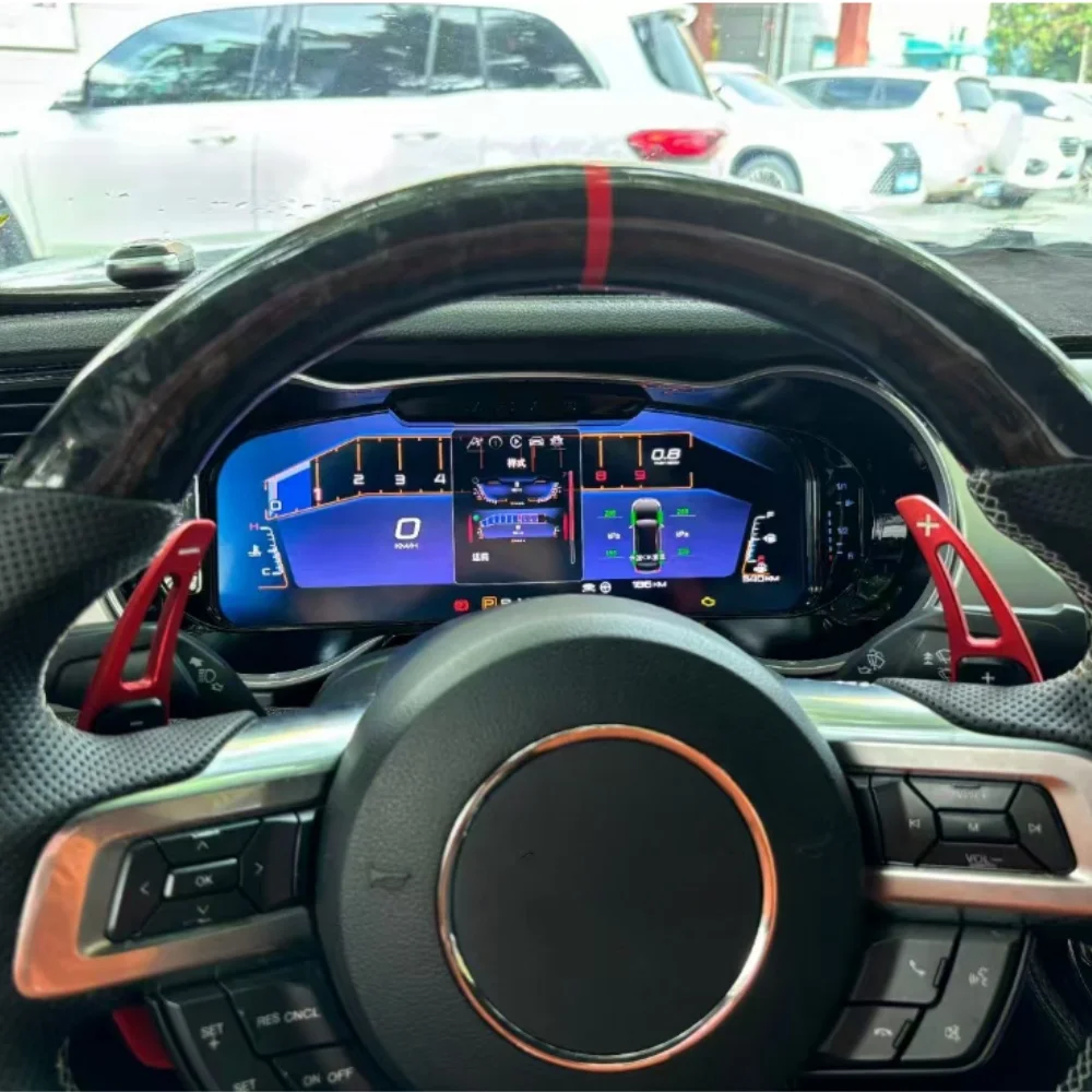 RHD LHD Digital Dashboard For Ford Mustang 2015~2020 Car Cluster LCD Meter Virtual Cockpit Digital Instrument Panel Head Unit