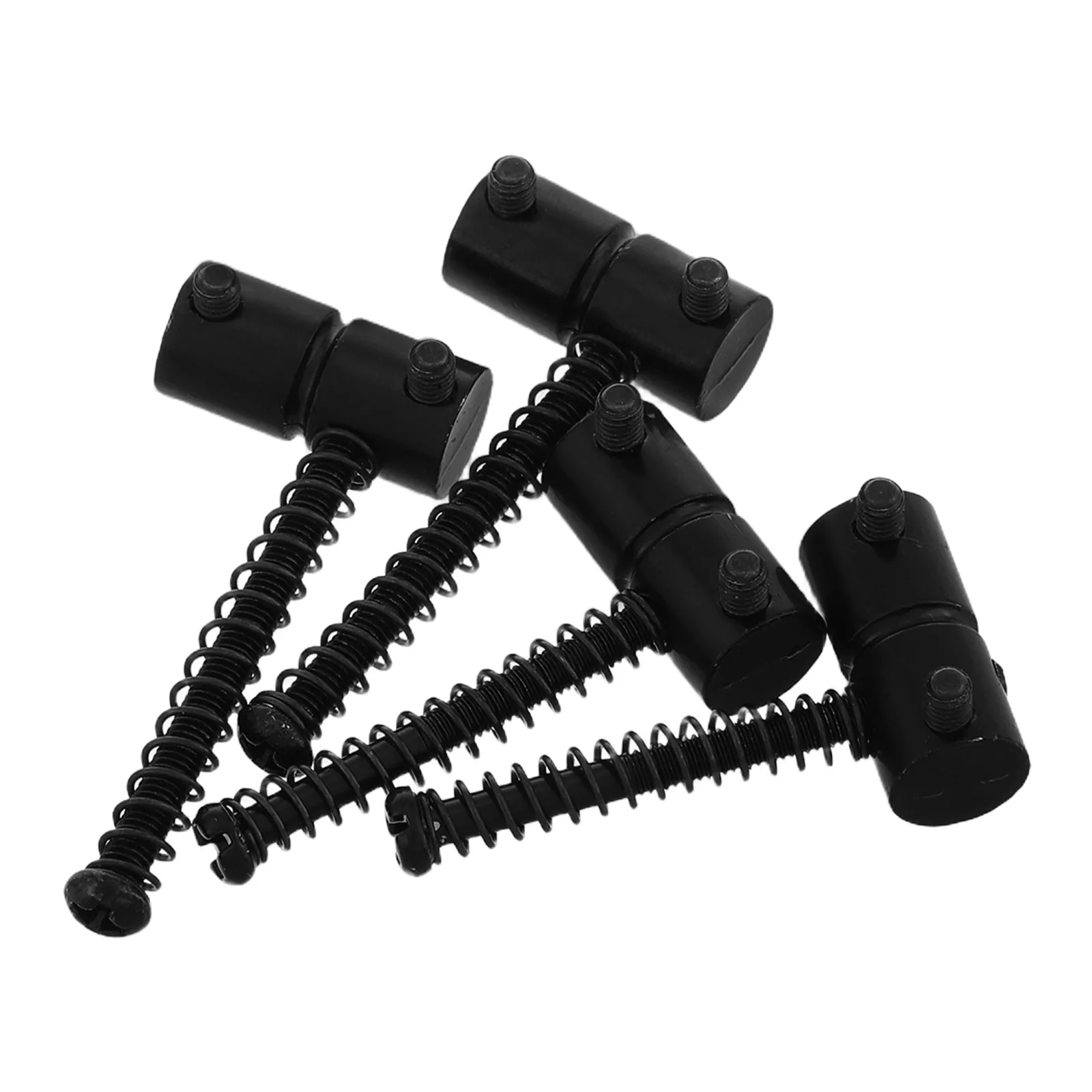 

4pcs Four-string Bass Saddle Bridge Silver Parts 2 Long 2 Short Strings Stability Playability Height Intonation Guitar Nut