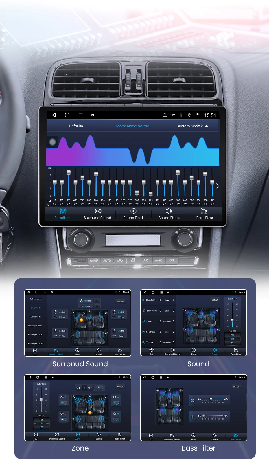 Junsun x7 Serie 11.5 "2k kabelloses Carplay Android Auto Autoradio für vw Volkswagen Polo 5 Limousine 2014-2018 Multimedia Autoradio – Detail 14