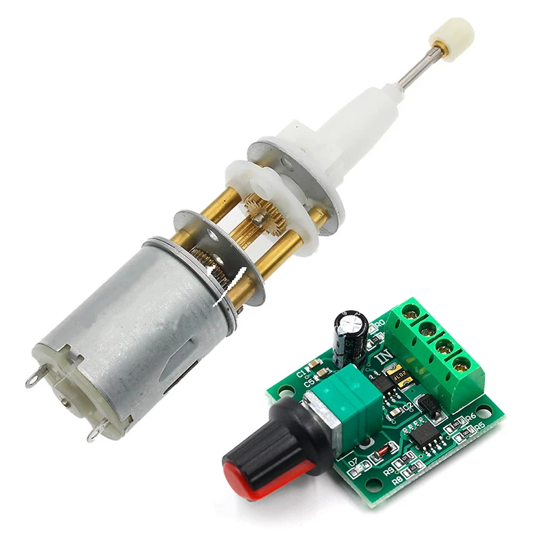 

Micro Gear Motor DC 1.5V 3V 6V Rotary Telescopic Thrust Electric Motor Push Cyclotron Reciprocating Moter PWM Speed Controller