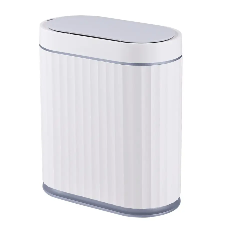 

Bathroom Trash can Motion Sensor, Automatic Garbage can, Slim Plastic Smart Trash Bin with Lid, Commercial Intelligent Wastebask