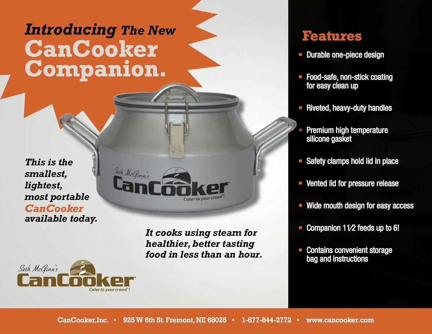 رفيق 1.5 جالون، طباخ بطيء بالبخار، جهاز مطبخ فضي للمنزل والتخييم