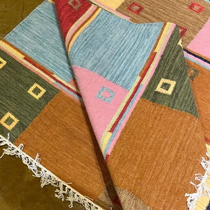 Ethnic style, living room bedroom bedside carpet, American country decorative blanket