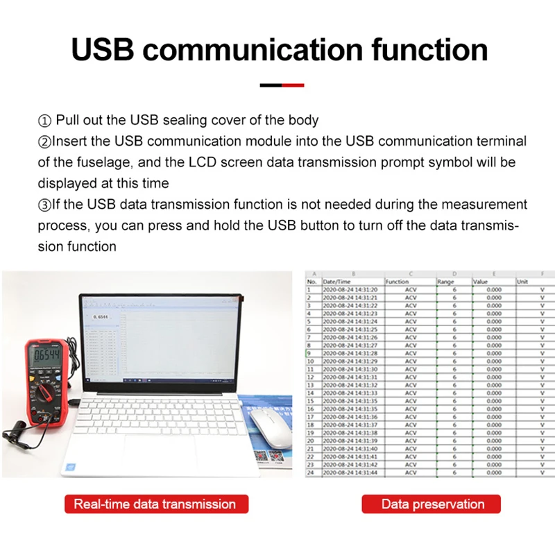 UNI-T Professional Digital Multimeter UT61E+ 1000V AC DC Voltmeter Ammeter True RMS Capacitor Tester Frequency Meter LPF Test