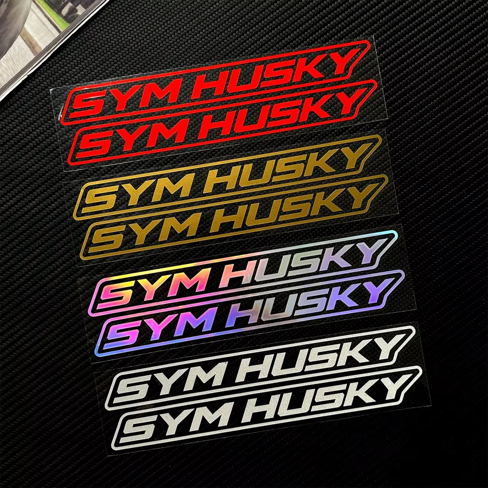 For SYM HUSKY Reflective Motorcycle Stickers Moto Scooter Helmet Side Panel Body Waterproof Vinyl Decor Vinyl Decals Accessories