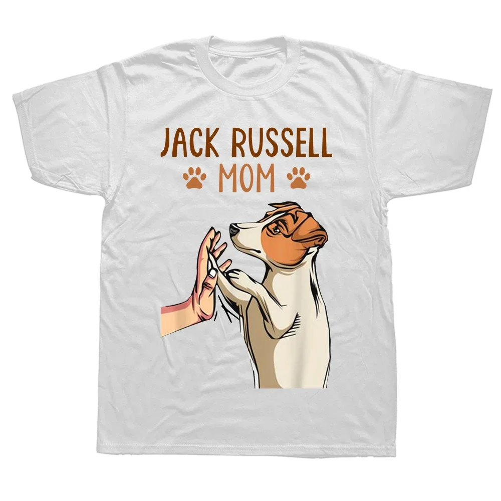 Jack Russell Terrier Mom Cute Dog Funny Men Print T-Shirt Unisex Short-sleeve Fashion Casual Streetwear Graphic T Shirts manga