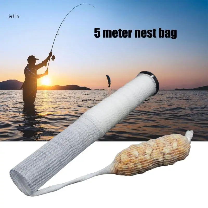 PVA Mesh Baits Bags Water Dissolving PVA Narrow Mesh Tube Net Carp Enduring 448C