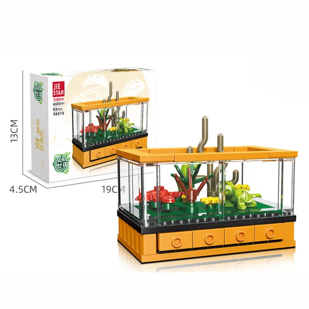 新しいプラスチック製ブロック マイクロワールド 粒状組み立ておもちゃ カメ DIY組み立てパズルモデル 子供向けギフト