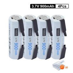 PALO VR2 14500 Batteries Li-ion 3.7v Rechargeable Battery With Welding Nickel for Electric Toothbrush, Razor, Barber, Torch