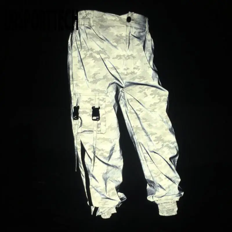 Ursport tech reflektierende Jogger hose Herbst Winter Männer lässig grau solide Streetwear Hose Mode Kleidung plus Größe 3xl