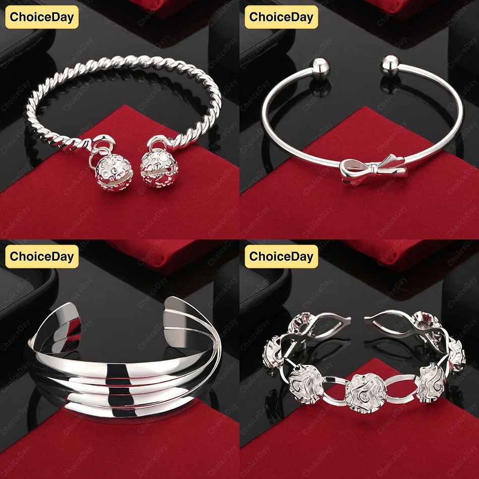 

ChoiceDay 925 Sterling Silver Delicate Rose Round Bead Bracelet Women's Gift Accessory Engagement Jewelry